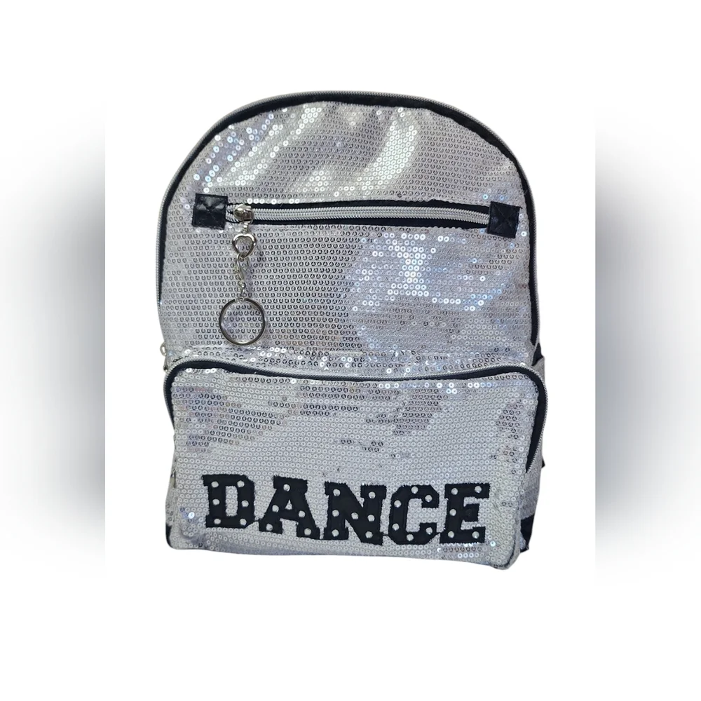 Silver Sequins Dance Backpack